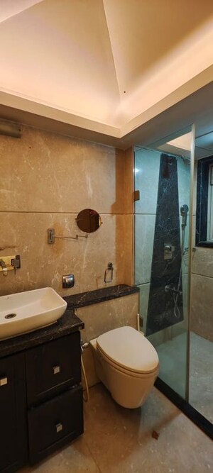 Bathroom in 2 BHK Apartment at Parivar CHS Santacruz West, Santacruz West – for Rent
