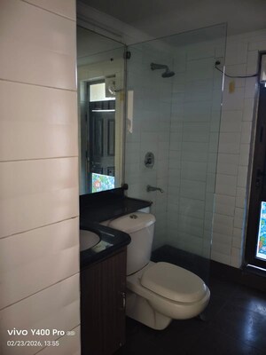 Bathroom in 3 BHK Apartment at Unitech Fresco, Sector 50 – for Rent