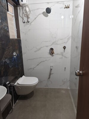 Bathroom in 3 BHK Apartment at Creek Crest CHS, Andheri West – for Sale