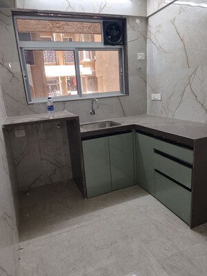 Kitchen in 3 BHK Apartment at Creek Crest CHS, Andheri West – for Sale