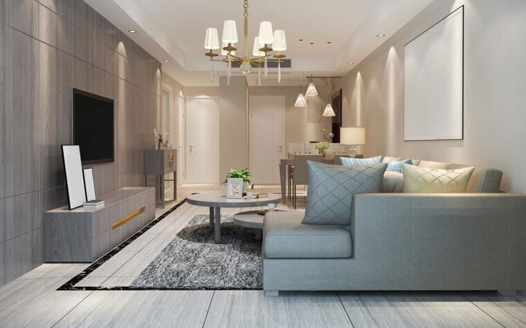 Living Room, kush-emerald 1 Bedroom 390 Sq.Ft. Apartment In Borivali West Mumbai 10229422