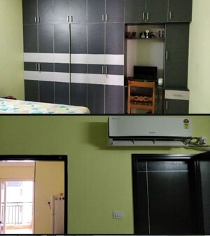 Kitchen in 3 BHK Apartment at Rainbow Vistas, Hi Tech City – for Rent