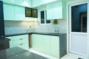 Kitchen in 3 BHK Apartment at Rajapushpa Provincia, Narsingi – for Rent