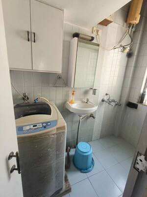 Bathroom in 1 BHK Apartment at Hiranandani Gardens Sunflower, Powai – for Rent