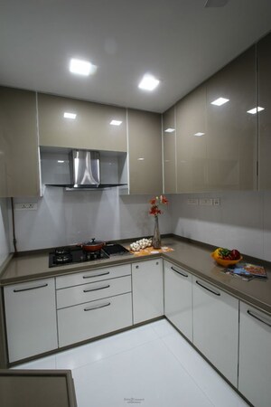 Kitchen in 1 BHK Apartment at Ashray Jaswanti Woods, Mulund West – for Sale