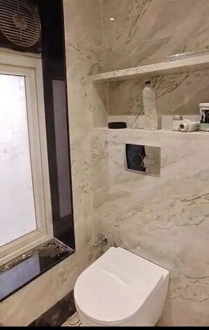 Bathroom in 3 BHK Apartment at SSD Pali Palms, Bandra West – for Rent