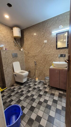 Bathroom in 1 BHK Builder Floor at Saket – for Rent