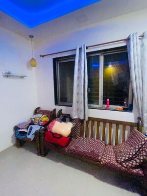 Living Room in 1 BHK Apartment at Pratha Pushpa Society, Ghodbunder Road – for Rent