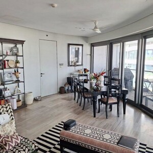 Dining area in 4 BHK Apartment at Lodha World Crest, Worli – for Rent