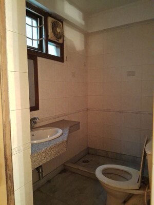 Bathroom in 3 BHK Builder Floor at East Of Kailash – for Sale