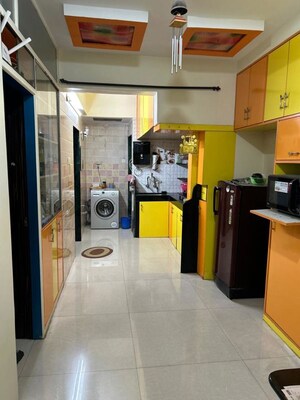 Living Room in 2 BHK Apartment at Wadgaon Sheri – for Rent