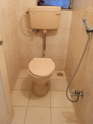 Bathroom in 1 BHK Apartment at Aakar Apartment, Malad East – for Rent