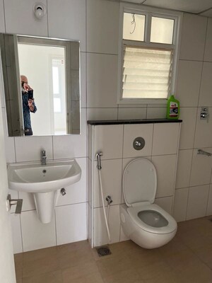 Bathroom in 2 BHK Apartment at Godrej Aqua, International Airport Road – for Rent