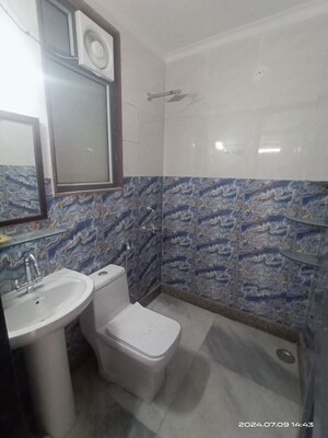 Bathroom in 3 BHK Builder Floor at Vasant Kunj – for Rent