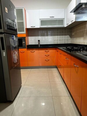 Kitchen in 2 BHK Apartment at Goyal And Co Orchid Woods, Hennur – for Rent
