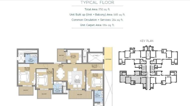 Floor Plan, ats-tourmaline 3.5 Bedroom 2585 Sq.Ft. Apartment In Sector 109 Gurgaon 10232674
