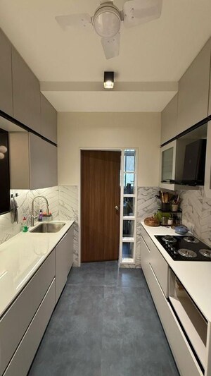 Kitchen in 2.5 BHK Apartment at Prescon Midtown Bay, Mahim West – for Rent