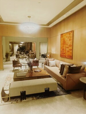 Living Room in 3.5 BHK Apartment at Puri Diplomatic Residences, Sector 111 – for Sale