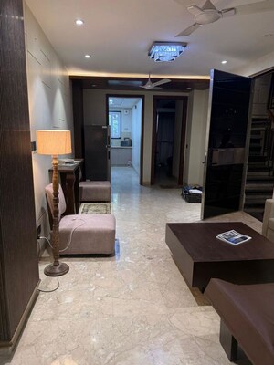 Living Room in 3 BHK Builder Floor at Saket – for Rent