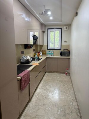 Kitchen in 3 BHK Builder Floor at Saket – for Rent