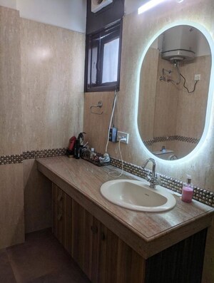 Bathroom in 2 BHK Builder Floor at Greater Kailash – for Rent