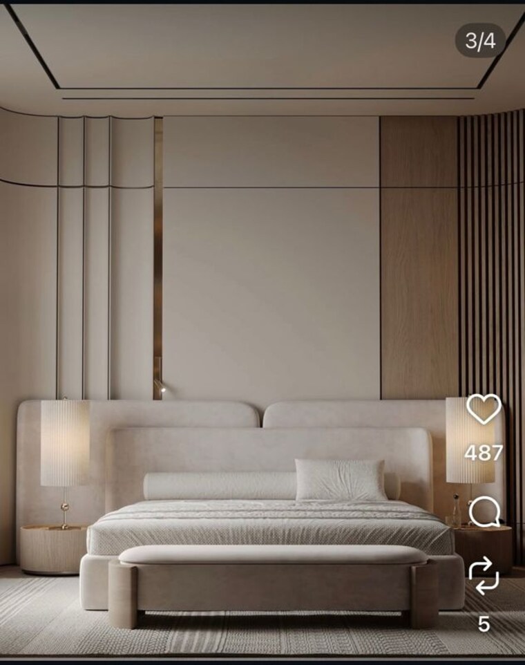 Bedroom, safdarjung development area 4 Bedroom 4600 Sq.Ft. Builder Floor In Safdarjung Development Area Delhi 10232871