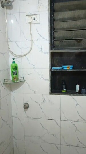 Bathroom in 1 BHK Apartment at Green Fields Apartment, Andheri East – for Rent
