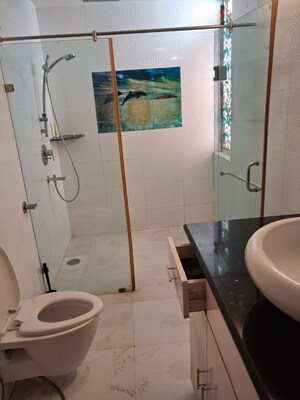 Bathroom in 2 BHK Apartment at Vasant Kunj – for Rent