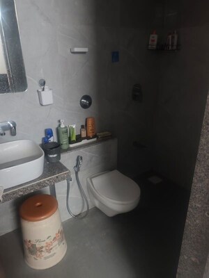 Bathroom in 2 BHK Apartment at Vishwa Lake Iksa, Memnagar – for Rent