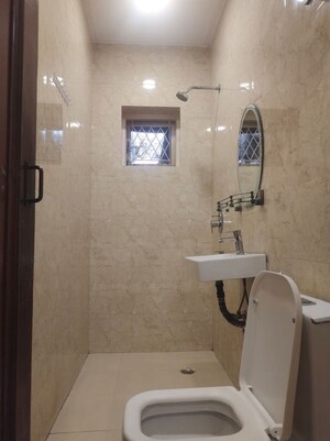 Bathroom in 2 BHK Builder Floor at East Of Kailash – for Rent