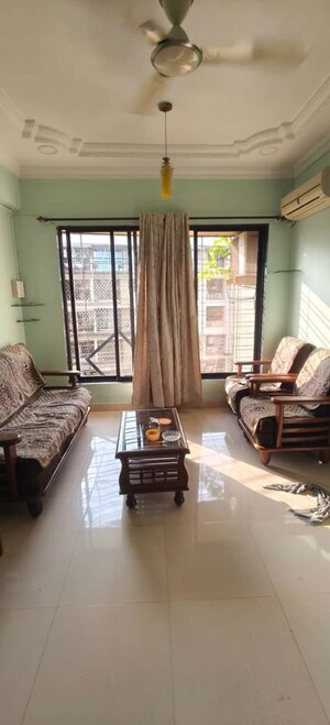 Living Room in 1 BHK Apartment at Shreya CHS, Nerul Sector 27 – for Rent