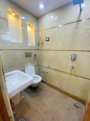 Bathroom in 2 BHK Apartment at Uttam Nagar – for Rent