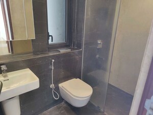 Bathroom in 3 BHK Apartment at Lodha World View, Worli – for Rent