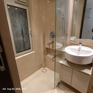 Bathroom in 1 BHK Apartment at Hiranandani Highland, Powai – for Rent