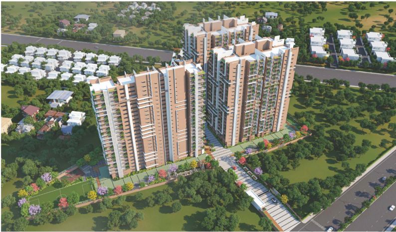 3 BHK 1555 Sq.Ft. Apartment in Poulomi Avante