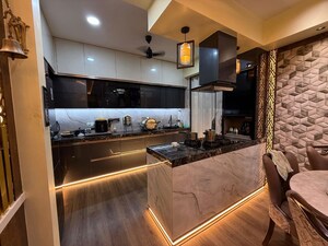 Kitchen in 3 BHK Apartment at N Rose Northern Heights, Dahisar East – for Rent