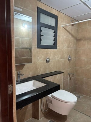 Bathroom in 3 BHK Apartment at Puravankara Purva Atmosphere, Thanisandra Main Road – for Rent