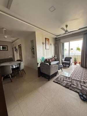 Living Room in 3 BHK Apartment at Sheth Vasant Lawns, Laxmi Nagar – for Rent