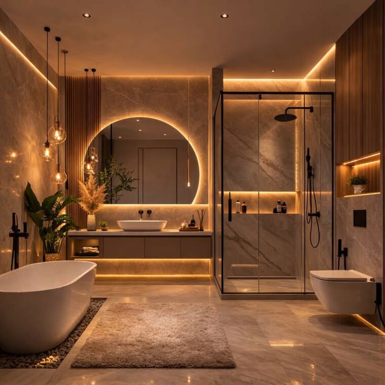 Attached Bathroom, vijay nagar 4 Bedroom 1200 Sq.Ft. Villa In Vijay Nagar Hassan 10233517