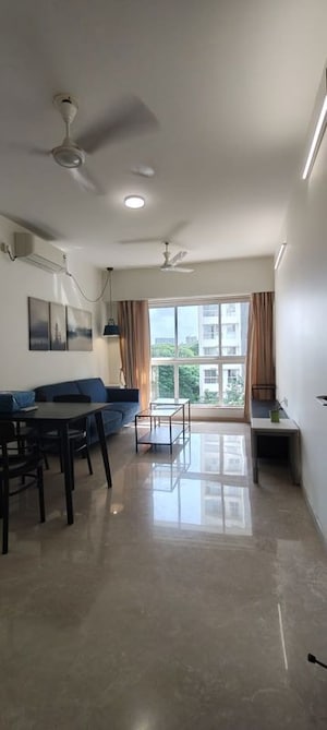 Living Room in 1 BHK Apartment at Godrej Two, Vikhroli East – for Rent