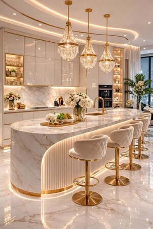 Kitchen in 4 BHK Villa at Vijay Nagar – for Sale