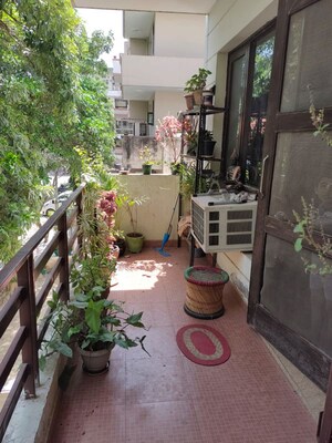 Balcony in 3 BHK Builder Floor at Sushant Lok I – for Sale