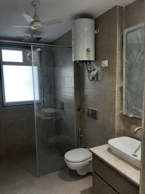 Bathroom in 3 BHK Builder Floor at Sushant Lok I – for Sale