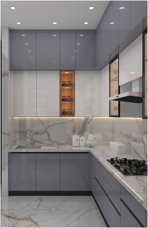 Kitchen in 4 BHK Villa at Vijay Nagar – for Sale