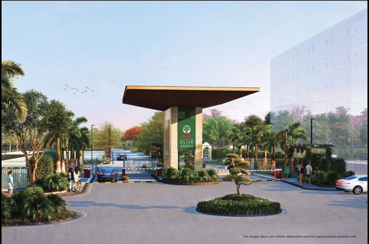 Exterior View, m2k-olive-greens 3 Bedroom 1422 Sq.Ft. Builder Floor In Sector 104 Gurgaon 10233633