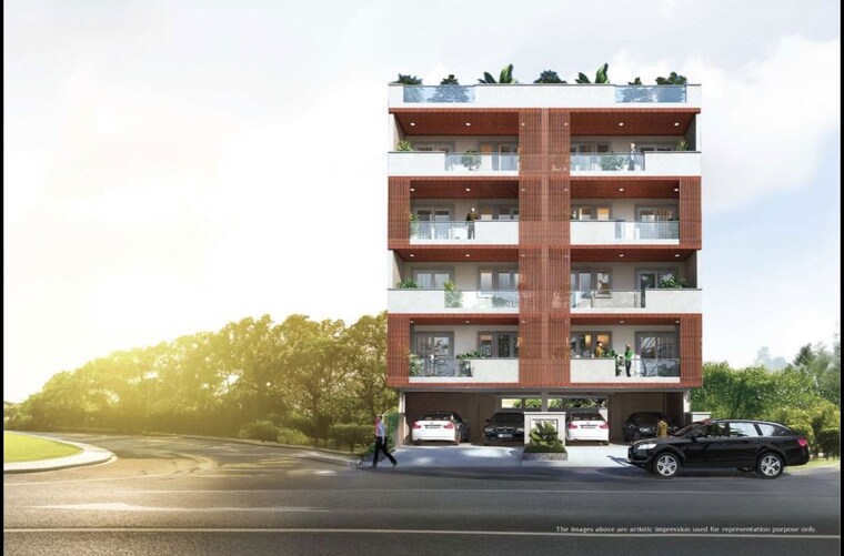 Exterior View, m2k-olive-greens 3 Bedroom 1422 Sq.Ft. Builder Floor In Sector 104 Gurgaon 10233633