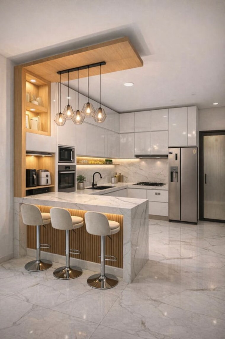 Kitchen, vijay nagar 3 Bedroom 1100 Sq.Ft. Villa In Vijay Nagar Hassan 10233743