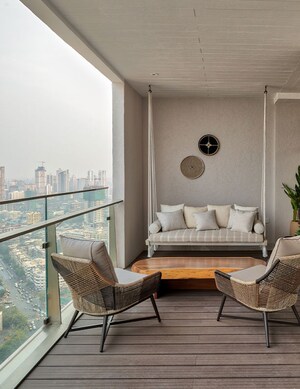 Balcony in 3 BHK Apartment at S D The Imperial Edge, Tardeo – for Sale