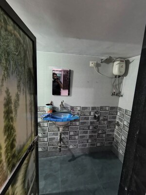 Bathroom in 3 BHK Apartment at Ramdev Paradise, Mira Road East – for Rent