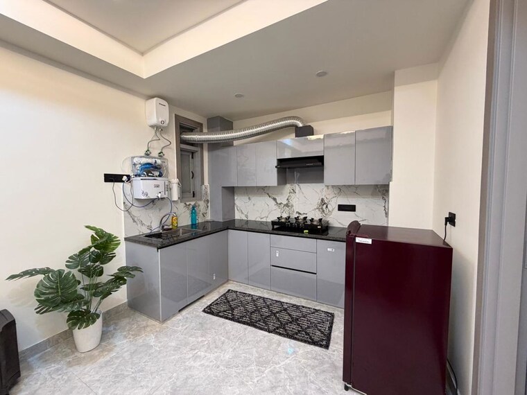 Kitchen, aez-aloha 1 Bedroom 350 Sq.Ft. Builder Floor In Sector 57 Gurgaon 10233857